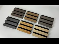 Office Easy Cleaning Acoustic Wood Panel Wall With Veneer Surface