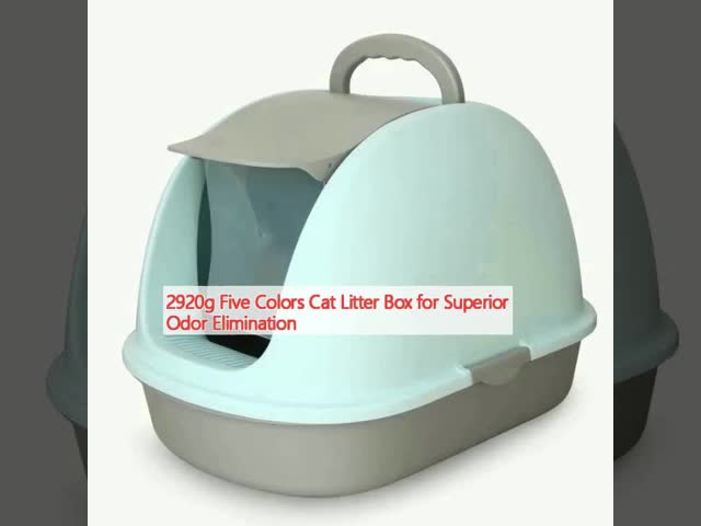 Odor Elimination Enclosed Cat Box Deodorize Large Covered Cat Litter Box