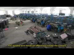 Green Color Pvc Coated Welded Wire Mesh Panels Galvanized Low Carbon Steel Q195 Grids