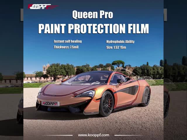 クイーン・プロ インスタントヒーリングフィルム 防水性 TPU カープロテクションフィルム 紫外線防砂性