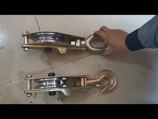 3つの車輪 30KN スチールポリーブロック スナッチブロック ロープを引くためのブロック