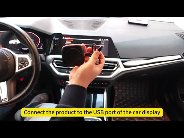 ワイヤードカープレイからワイヤレスカープレイ Android 13 4GB 64GB サポート 完全なネットコム SIM カード ai ボックス BMW ai ボックス