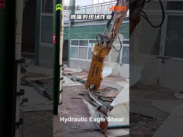 Heavy Duty Hydraulic Scrap Metal Sheet Cutting Shears For 30-50 Ton Excavator