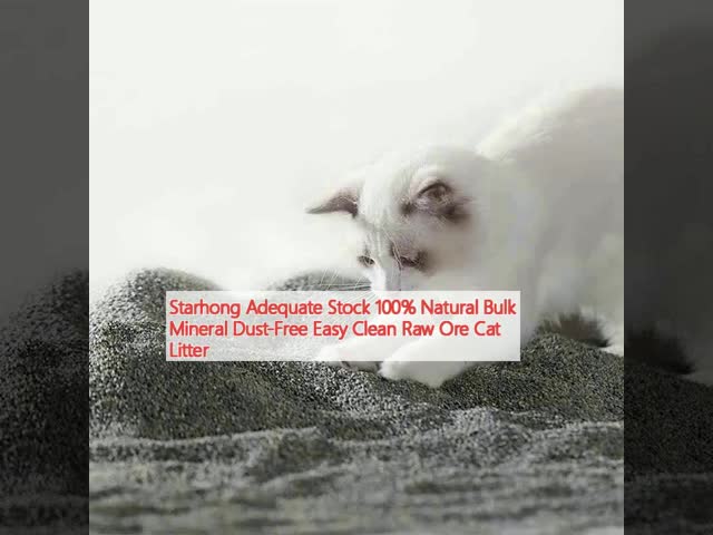 Easy Scooping Ore Cat Litter Grey Dustless Kitty Litter Natural Materials