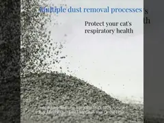 Easy Scooping Ore Cat Litter Grey Dustless Kitty Litter Natural Materials