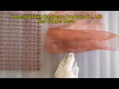 Alambre de cobre 0.08-0.3m m rojo flexible Mesh Fabric Uniform Opening Easy a cortar