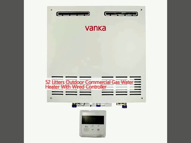 52 Litters Outdoor Commercial Gas Water Heater With Wired Controller