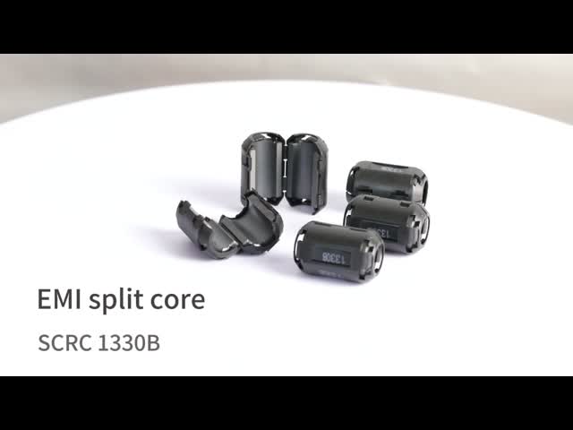 Customization SCRC / SCNF Type RFI EMI Ferrite Core Plastic Shell Clip On Noise For 3.5mm-13mm Cable