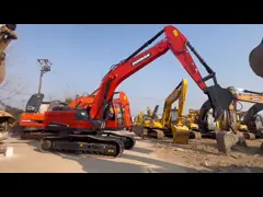 21500KG Doosan DX225 Excavadoras de retroexcavadora usadas Excavadora de equipos pesados video