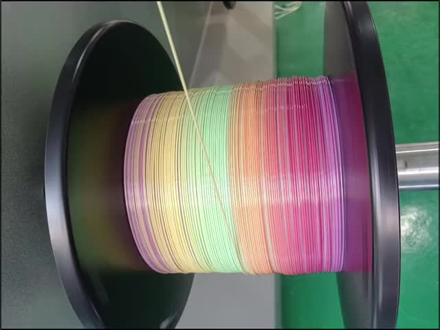 3Dプリンター 多彩繊維,シルクキャンディ レインボー PLA+繊維 1.75mm,1kg 3D印刷繊維
