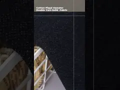 Soft Cotton French Terry Fabric Woven 330gsm Pure Color Combed Texture