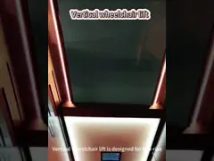 Sicherer hydraulischer Lift mit einer vertikalen Plattform von 1 m für Behinderte auf und ab Treppen