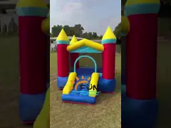 Polyester-Oxford aufblasbare Rutsche und Trampolin für Kinder Spaß und Übung kombiniert