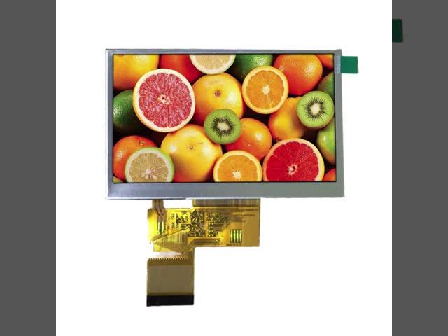TN 4.3 インチ TFT LCD パネル 6 時 480x272 点 ST7282 40PIN RGB インターフェース