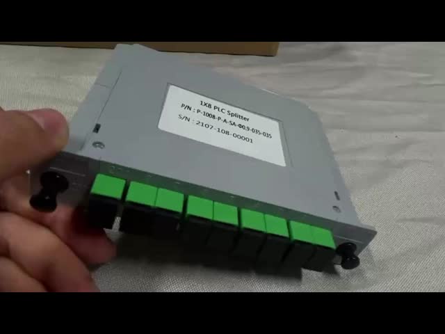 Conector plástico do SC LC de 8 ABS do módulo da gaveta do divisor LGX do PLC da fibra ótica do porto