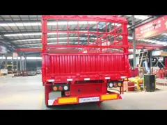 Logistics Fence Semi Trailer for Bulk Cargo and Livestock Transportation in Warehouse
