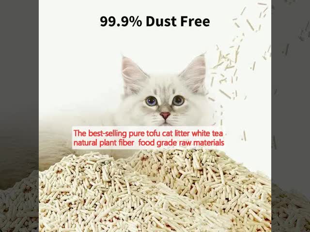 純粋な豆腐 猫のゴミ 白茶 自然植物繊維 食品類 原材料