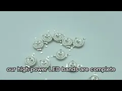 365nm High Power LED Diode Clear Convex Lens 3W Purple Color UV LED For UV Curing