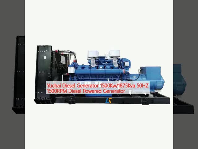 Gerador de diesel Yuchai 1500KW/1875KVA 50HZ 1500RPM Gerador de diesel elétrico