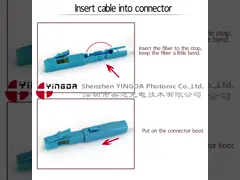 Mechanical Fast Field Installation UPC LC Fiber Optic Connector  , Quick SC Connector 