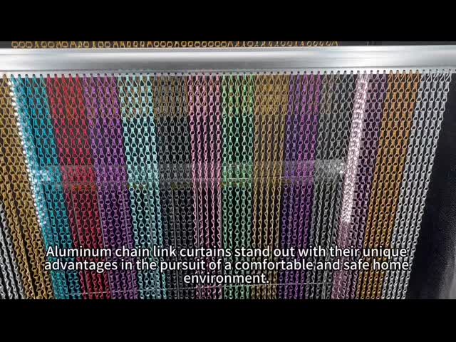 Aluminium Chain Link Fly Screen Insects Proof Light Weight ISO Certificated
