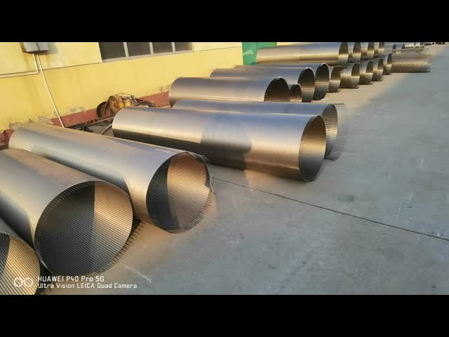 A água subterrânea Wells de 304 SS Johnson Wedge Wire Screen V dá forma para o filtro de cilindro