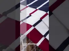 Vochtverwijderend lycra katoenen strookstof katoenen geribde stof voor hemd