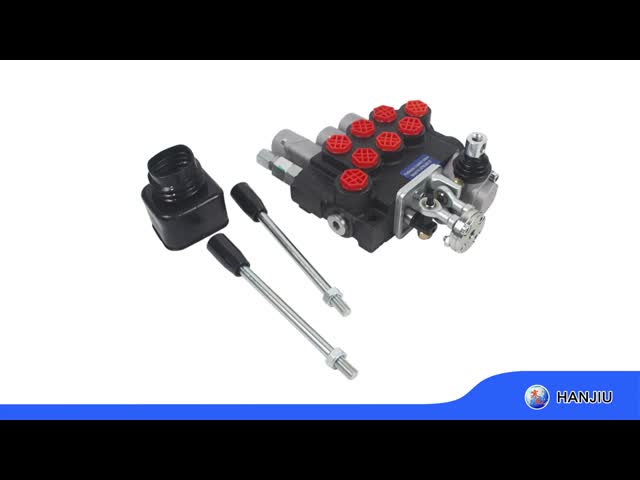 Monoblock Directional Control Valve 40 L/Min 11GPM 3 Spool 4 Positions Double Actiong + Joystick