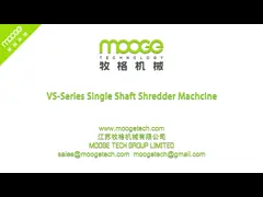 Single Shaft Waste Plastic Lumps Shredder Machine 200kg/H Granulator