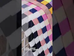 100 Cotton Interlock Stof Adembenemend gestreept zacht ribmateriaal Voor Frans Terry