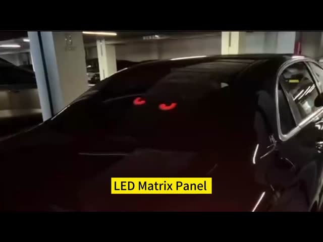 カスタムモード LED アニメーションサイン カー トラック 5VDC USB/2A スクロールテキスト 120x595mm ディスプレイ画面