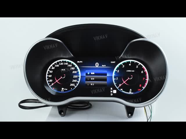 VIKNAV デジタルクラスター カー スピードメーター メルセデス・ベンツ C/GLC W205 2015-2018
