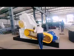 Máquina de trituración de rodillos de doble rotor vertical para la línea de fabricación de ladrillos de arcilla video