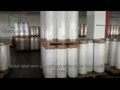 High Quality Self Adhesive Sticker Paper Rolls White Release Paper