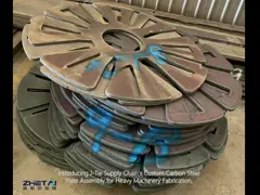 Carbon Steel Plate Custom Flame Cnc Cutting Service Mechanical Welding Parts Assemblage