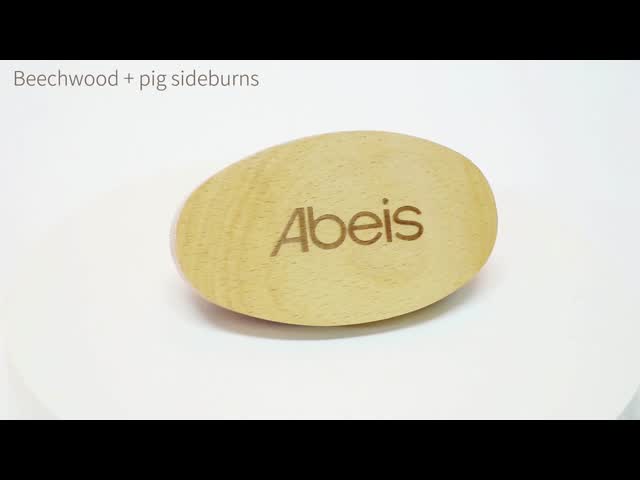 Abeis esculpindo logotipo 360 escova de ondas Cuidados com o couro cabeludo desembaraçando suavizando escova de ondas de cabelo