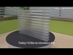 Customizable Colorful Four-layer PC Hollow Sheets Highly Resistant For Building Against Strong Sunshine