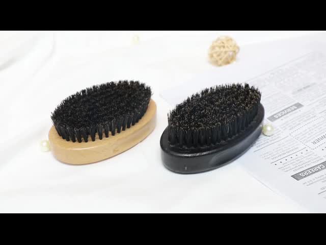 Cisne Negro Cabelo Barba escova Oval em forma de Beech Madeira Para Homens Bigode