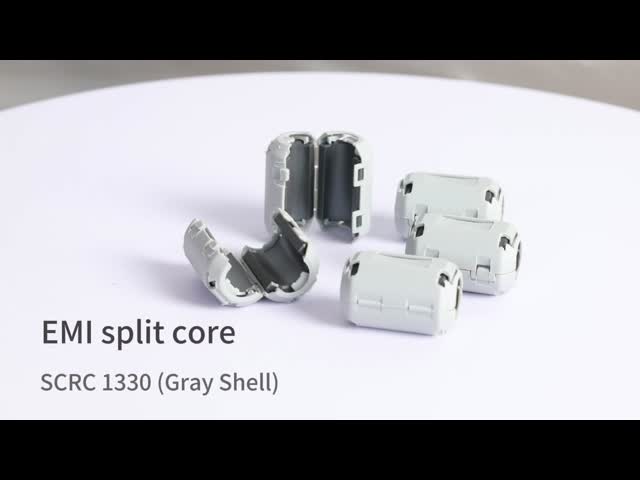 NiZn Material EMI Filter core SCRC70A 90A 130B Cable Clamp Split Soft Clip On Ferrite Core