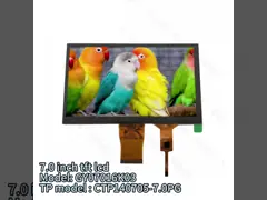 7 Inch TFT LCD Touch Screen 800x480 50pin RGB Interface Socket Type