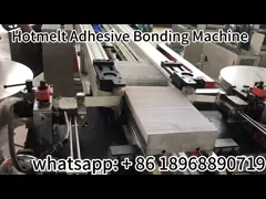 連続浄化器 フィルターストライプ ホットメルト結合機械 400mm 幅 video