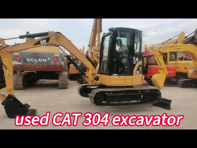 Excavadora modelo CAT 304CR 2020 com peças e custo mais barato feita nos Estados Unidos vídeo