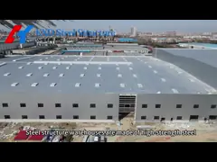 Strong Weather Resistance Metal Construction Building with High Energy Efficiency and Zinc Coating 80-275g/m2