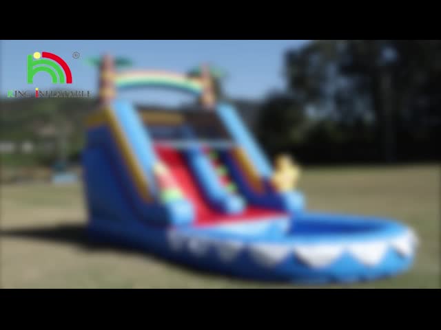 Waterslide Commercial PVC Inflatable Water Slide For Kid Inflatable Slide With Pool Wet Dry Slide Adult