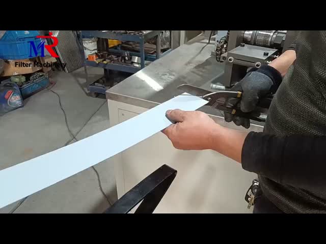 フルオートエアフィルタースピラルマシン 120mm - 420mm 金属ストライプ