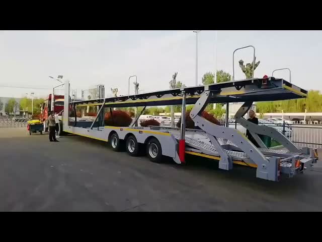 CIMC 新デザイン 自動車輸送トレーラー 効率的なトラックトレーラー 自動車輸送用
