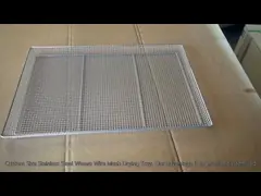 Food Grade Stainless Steel 304 316 Metal Perforated Punching Tray Customized