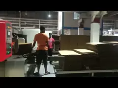 White Steel Flexo Printing Cardboard Box Die Cutting Machine Slotting Depth 420mm