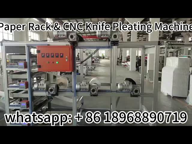 工業浄化器フィルター製造機械 幅700mm CNCナイフ 折りたたみ機械