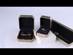 Handmade Plastic Velvet Jewelry Packaging Box for Bracelet Earrings Pendant Necklace Ring